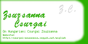 zsuzsanna csurgai business card